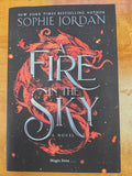 A Fire in the Sky - Fire in the Sky series book 1 by Sophie Jordan (Hardcover) (First Edition)