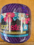 Artiste #10 Crochete Thread 1.5mm 100% Mercerized Egyptian Cotton 111 Wild Berry (Purple)