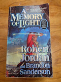 A Memory of Light - Wheel of Time Series book 14 by Robert Jordan and Brandon Sanderson (Used)